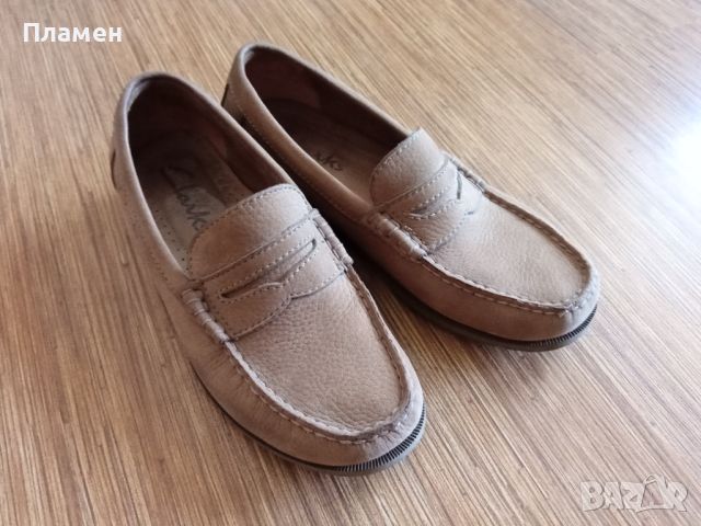 кожени мокасини Clarks , снимка 1 - Мокасини - 46641428