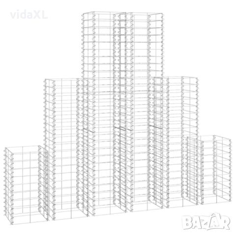 vidaXL Комплект габионни кошове, 6 бр, поцинкована тел（SKU:141049, снимка 1 - Други - 46166987