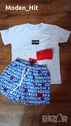 Комплект Тениска + Шорти HUGO BOSS, снимка 3 - Тениски - 46259038