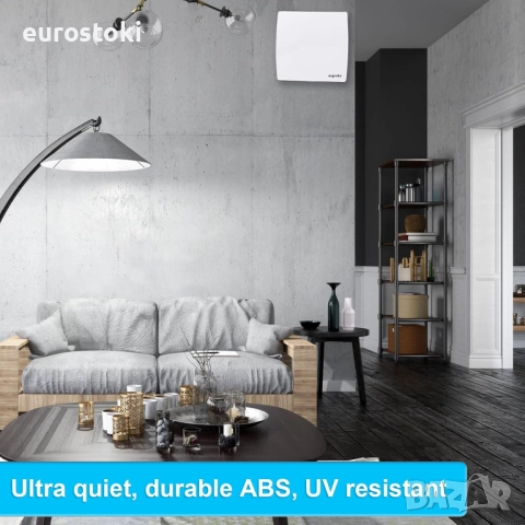 Aygrochy Безшумен абсорбатор за баня, 150 мм с анти-възвратна система, за кухня, баня, гараж, снимка 7 - Влагоабсорбатори и влагоуловители - 52134317