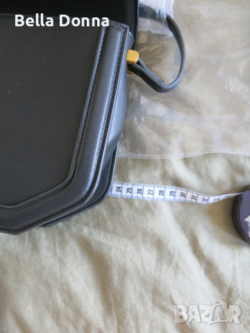 Дамска чанта през рамо Mango Envy, черен цвят, снимка 16 - Чанти - 53603901