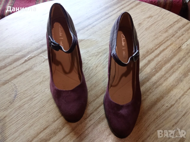 Продавам дамски официални, много елегантни обувки CLARKS, Естествена кожа, снимка 10 - Дамски обувки на ток - 53685760