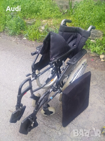 DEITZ сгъваема инвалидна рингова количка със степенки , снимка 4 - Инвалидни колички - 54009951