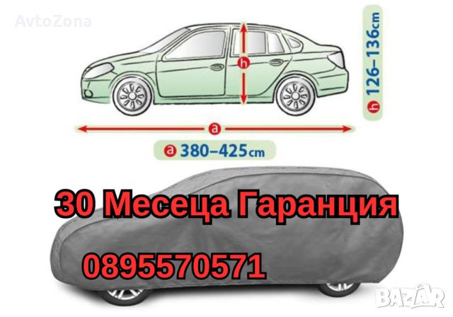 Брезент Покривало zа za Кола Kola СЕДАН М Размер 30 Месеца Гаранция, снимка 1 - Аксесоари и консумативи - 45160508