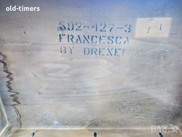 Рядък сет масички DREXEL (USA) – Колекция Francesca (1960-те), снимка 5 - Антикварни и старинни предмети - 53276574