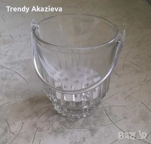 Стъклена/кристална нова купа за лед, снимка 2 - Други - 52661789