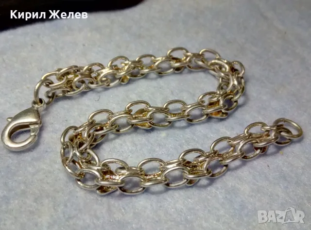 ДЕБЕЛО ПОСРЕБРЕНА АРТ ГРИВНА от БЛАГОРОДНА СТОМАНА РОМАНТИЧНА ВИНТИДЖ ПЛЕТКА със СЪРЧИЦА 49279, снимка 6 - Гривни - 49886296