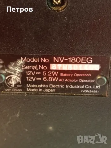 Преносим VHS-Рекордер"Panasonic"NV-180EG., снимка 13 - Плейъри, домашно кино, прожектори - 50240547