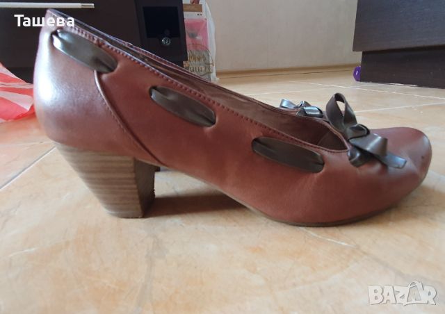 Дамски обувки от естествена кожа 38 номер , снимка 5 - Дамски обувки на ток - 45730301