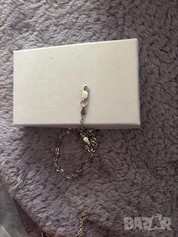 Сребърен ланец , снимка 3 - Колиета, медальони, синджири - 53485210