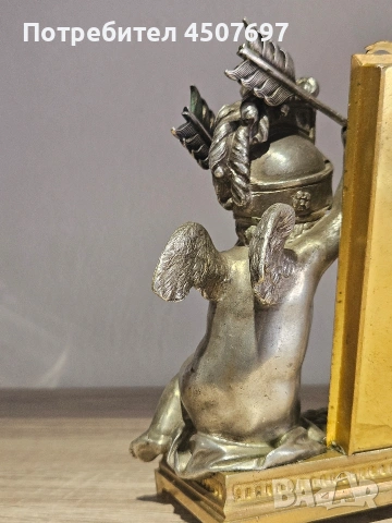изящно бронзова Настолна рамка на  Купидон от 19 - ти век., снимка 17 - Антикварни и старинни предмети - 53793166