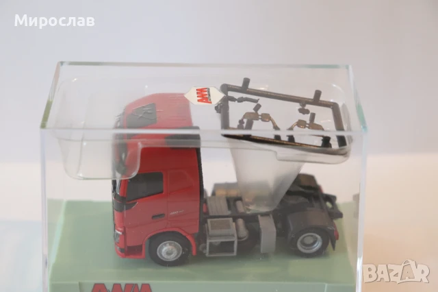 AWM H0 1/87 VOLVO ВЛЕКАЧ КАМИОН МОДЕЛ ТИР ЧЕРВЕН, снимка 2 - Колекции - 50784292