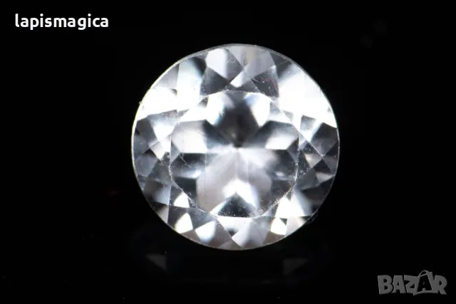 Бял топаз 0.95ct 6mm кръгла шлифовка #5, снимка 1 - Други - 47033183