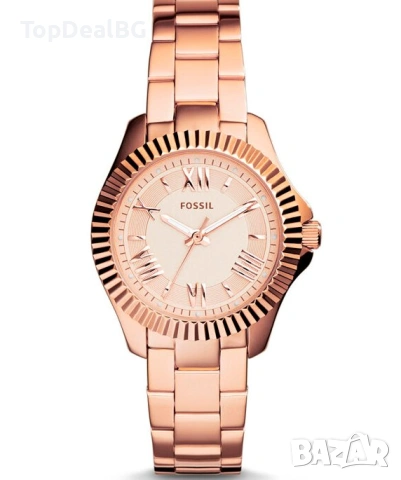 Стилен дамски часовник  Fossil Cecile Rose Gold, снимка 4 - Дамски - 53633181