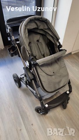 Комбинирана детска количка  ZIZITO FONTANA 3 в 1 с швейцарска конструкция и дизайн, сива , снимка 16 - Детски колички - 45203573