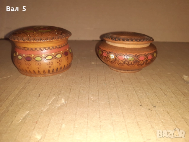 Стари красиви дървени солници , солница, снимка 2 - Антикварни и старинни предмети - 52839616