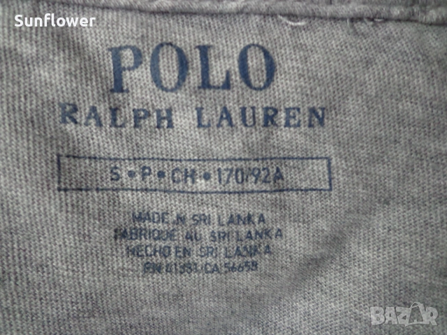 Мъжка сива блуза /тениска/суичър с качулка Polo Ralph Lauren, размер S  , снимка 11 - Блузи - 51870622