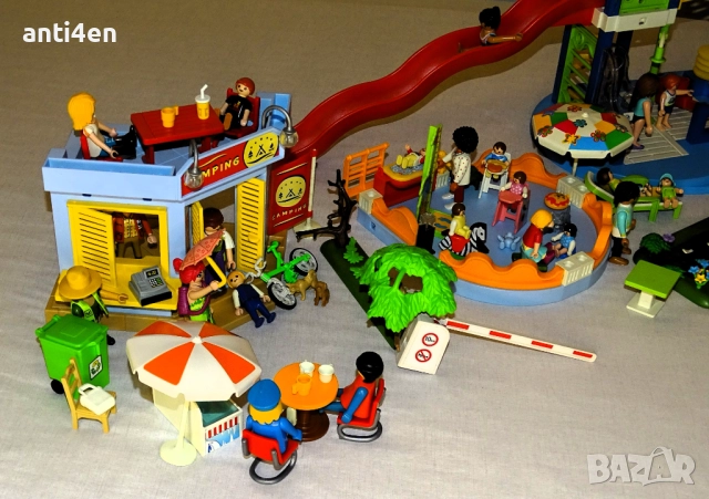 Playmobil детска площадка + къмпинг и фигурки – голям комплект, снимка 4 - Конструктори - 52829915