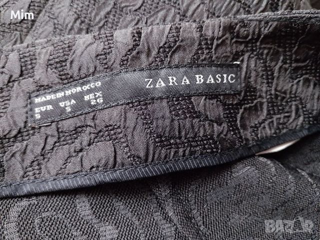 ZARA BASIC S Черни къси панталонки , снимка 6 - Къси панталони и бермуди - 45706741