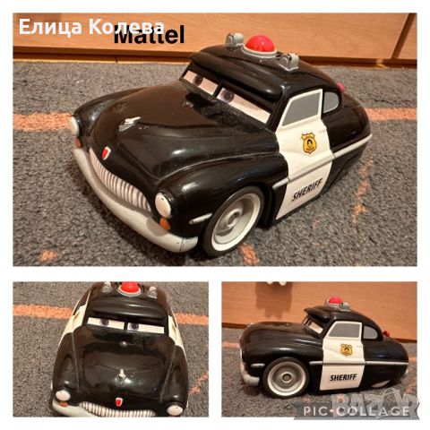 Шерифа от Колите/ The Cars Mattel кола на батерии съв звук и движение, снимка 1 - Коли, камиони, мотори, писти - 46725593