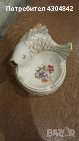 Порцеланов пепелник рибка, снимка 4 - Други - 52269860