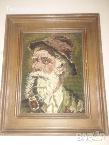 Продавам гоблен "Старият моряк", снимка 2 - Гоблени - 51158488