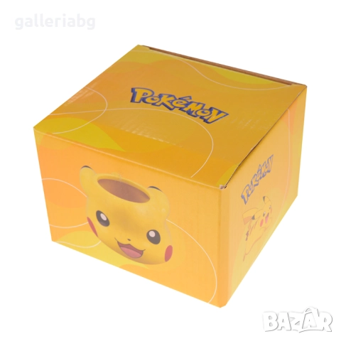 Керамична чаша Pikachu Pokémon – 3D аниме герой, 200 мл, снимка 4 - Чаши - 52672026