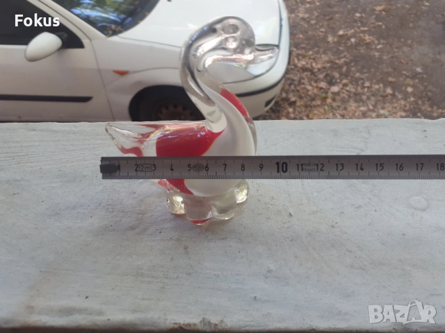 Пате Лебед Мурано, снимка 5 - Антикварни и старинни предмети - 53273908