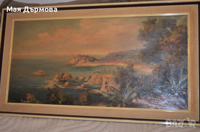 СТАРИННА КАРТИНА маслени бои , снимка 4 - Картини - 45468800