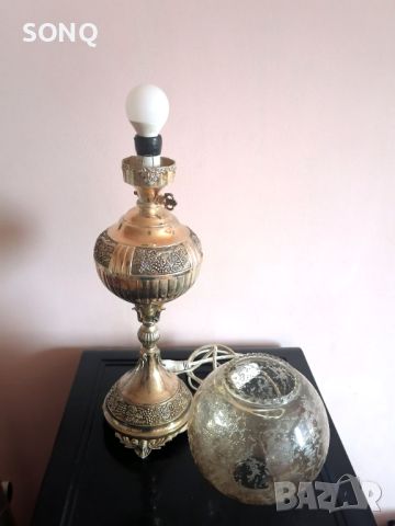Страхотна Посребрена Стара Нощна Лампа, снимка 6 - Антикварни и старинни предмети - 45764451