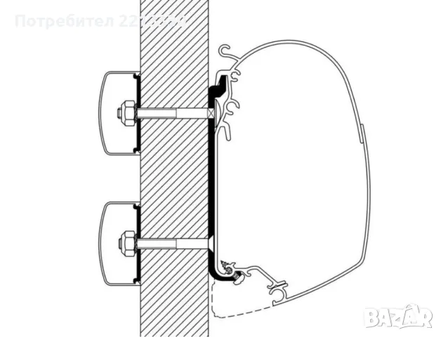 Тента THULE Omnistor 5200 , дължина 4.50м. , снимка 10 - Каравани и кемпери - 47041082