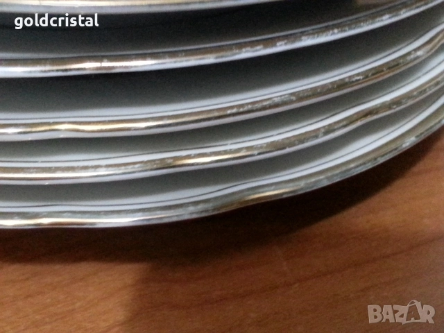 Стар порцелан Чехословакия чинии , снимка 2 - Антикварни и старинни предмети - 52945752