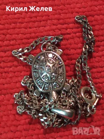 ФИГУРАЛЕН СКЪПОЦЕНЕН СРЕБЪРЕН МЕДАЛЬОН КОСТЕНУРКА СРЕБЪРНА ВЕРИЖКА КОЛИЕ РОДИРАНО СРЕБРО 925 47539, снимка 14 - Колиета, медальони, синджири - 49606084