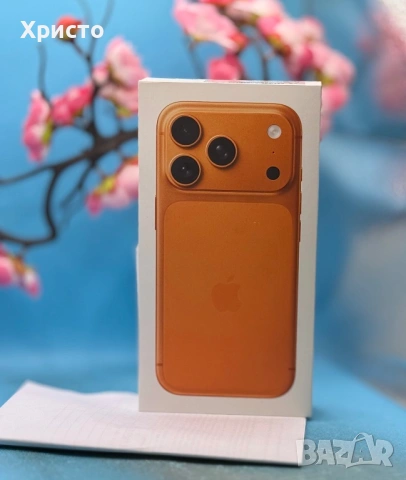 НОВ!!! APPLE iPhone 17 Pro, 256GB, 5G, Cosmic Orange + подарък оригинален адаптер Apple , снимка 4 - Apple iPhone - 53491767