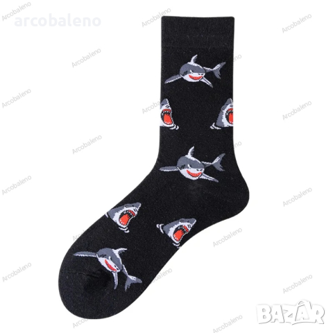 Мъжки чорапи със забавен модел от 3 чифта, 4цвята , снимка 2 - Мъжки чорапи - 45068095