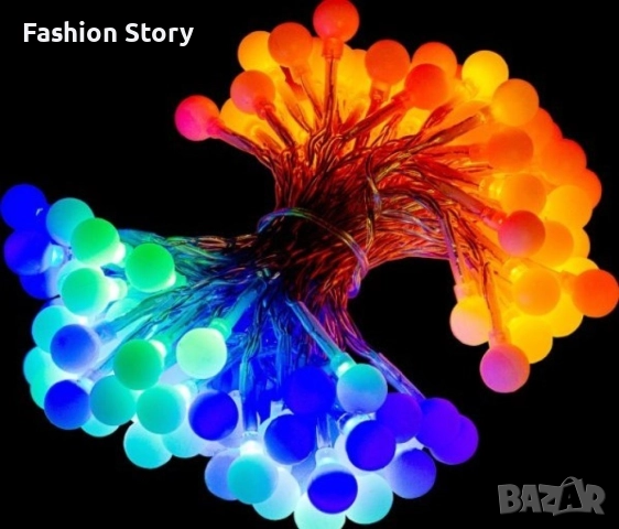 Соларно коледно LED осветление, 60 броя, 6 метра, снимка 9 - Декорация за дома - 51994414