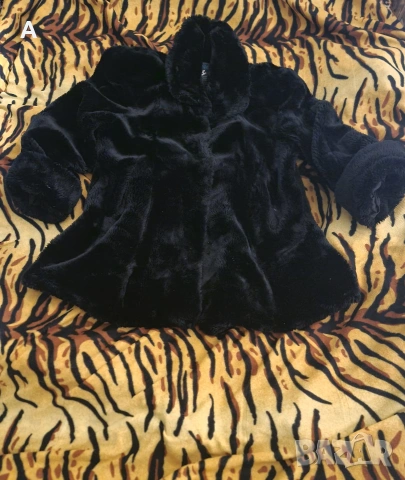 Елегантно дебело еко палто пелерина еко 120гр.об носено 4,5 пъти