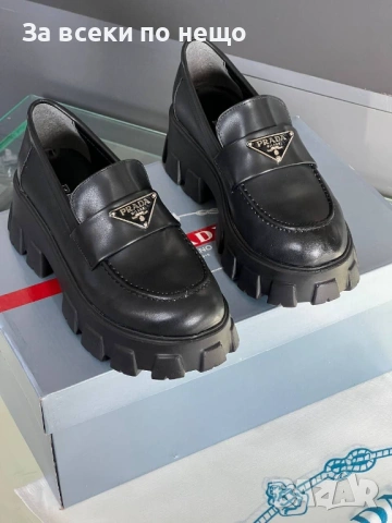 Prada Дамски Черни Ежедневни Обувки Прада Код E1325, снимка 2 - Дамски ежедневни обувки - 54148470