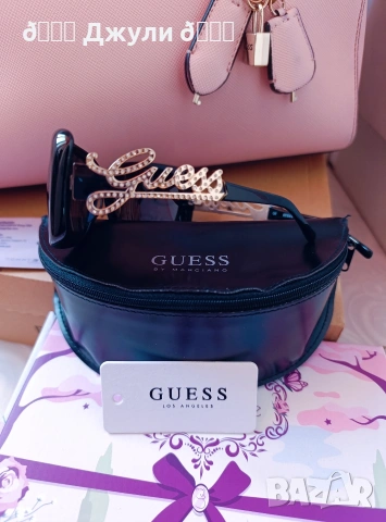 Ефектни слънчеви очила Guess с камъни, снимка 10 - Слънчеви и диоптрични очила - 53977249