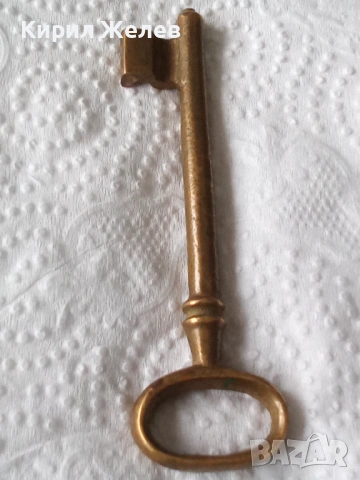 Стар бронзов ключ 34512, снимка 4 - Други ценни предмети - 53578016