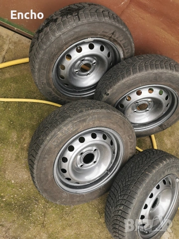 джанти с зимни гуми за пежо , снимка 2 - Гуми и джанти - 53437853