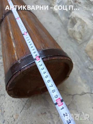 Соц Стара Дървена Буталка Чутура За Разбиване На Масло., снимка 11 - Антикварни и старинни предмети - 50648799