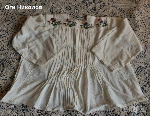 Автентична къса риза от народна носия, снимка 4 - Антикварни и старинни предмети - 50470461