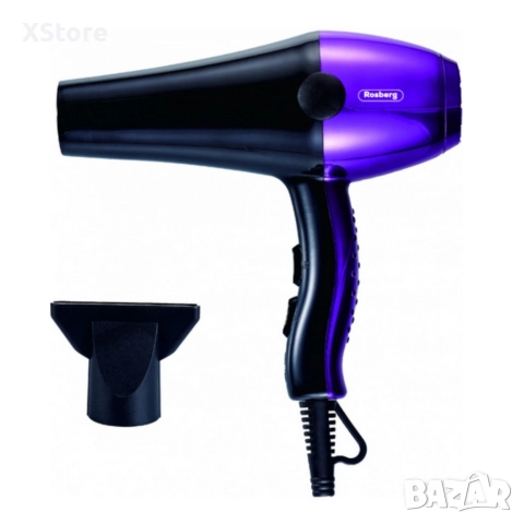 Сешоар Rosberg 2000W – Бързо сушене, прецизен контрол и надеждна защита всеки ден, снимка 5 - Сешоари - 52590050