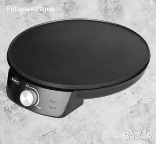 Уред за палачинки Rosberg, 1200W\30см., Терморегулатор, Черен, снимка 3 - Други - 52222354