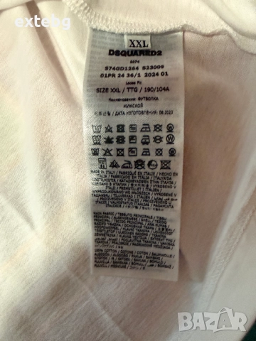 DSQUARED2 нова оригинална тениска размер XXL, снимка 8 - Тениски - 52032410