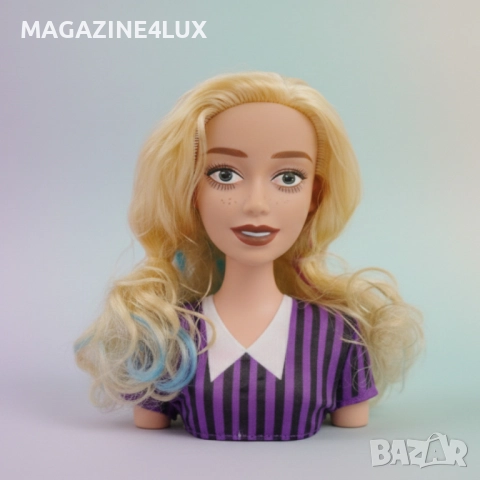 Стилни прически с кукла за оформяне на прически с гребен , снимка 2 - Кукли - 52983956