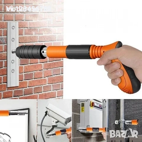 пистолет за пирони KRAFT ROYAL с очила, ръкавици и 100 бр. пирони , снимка 5 - Други инструменти - 53935506