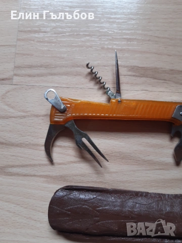 Колекционерско джобно ножче, СССР с много приставки, снимка 6 - Колекции - 54038436