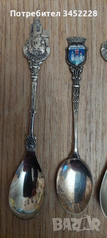 лъжички за колекционери 4 броя , снимка 3 - Антикварни и старинни предмети - 53205772